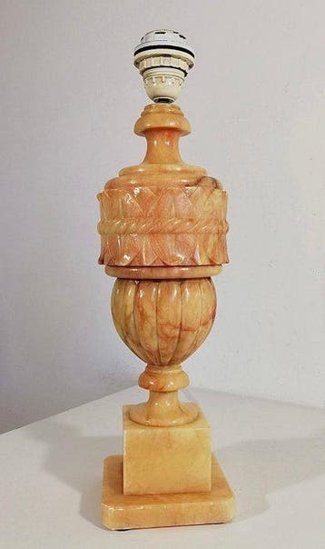 Tafellamp - Klassiek Italiaans ontwerp 1960 - Albast -, Antiek en Kunst, Curiosa en Brocante