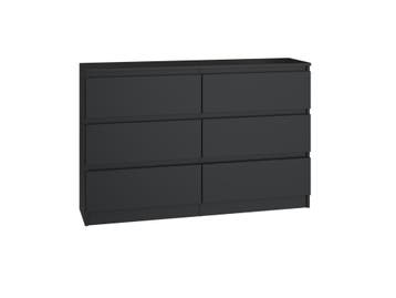 Ladekast  zwart - 120cm (Slaapkamer), Huis en Inrichting, 1 of 2 laden, Verzenden, Nieuw, Overige houtsoorten