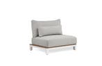 Suns Evora eenzitter wit frame/teak met soft grey, Tuin en Terras, Nieuw