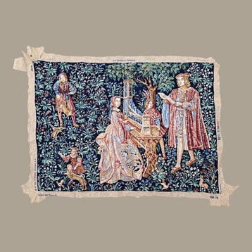 Steiner freres s.a - Wandtapijt - 77 cm - 108 cm - De dame