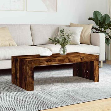 vidaXL Salontafel 102x50x36 cm bewerkt hout gerookt, Verzenden, Nieuw