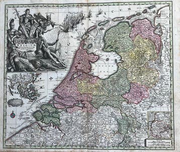 Nederland - Nederland / Zeven Verenigde Nederlanden;, Boeken, Atlassen en Landkaarten, Nieuw