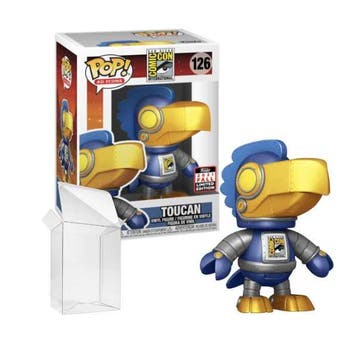 Funko Pop  Toucan 126 Metallic Robot [2021 Fall Convention ], Verzenden