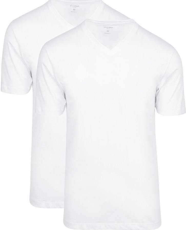OLYMP T-Shirt V-Hals 2Pack maat Maat 52/54 (L) Heren, Vêtements | Hommes, T-shirts, Envoi