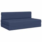 vidaXL Vouwsofa Bed Blauw 203 x 152 x 15 cm Stof, Verzenden