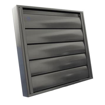 Overdrukrooster opbouw (BxH) 210 x 210mm - RAL7016 antraciet, Doe-het-zelf en Bouw, Verzenden, Nieuw