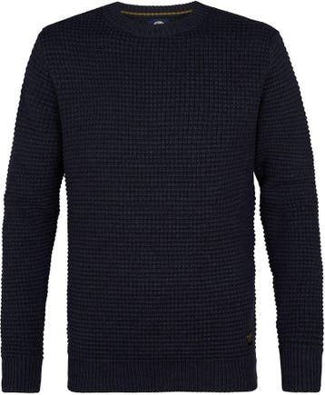 Petrol Trui Toledo Structure Navy maat Maat 48/50 (M) Heren, Nieuw, Petrol, Verzenden, Maat 48/50 (M)
