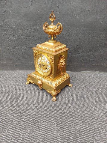 Tafelklok - H&F Paris Empire - Verguld brons - 1850-1900 -