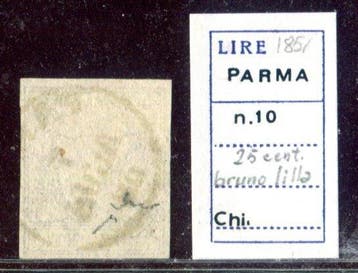 Anciens états italiens - Parme 1857 - 25 centimes 3e