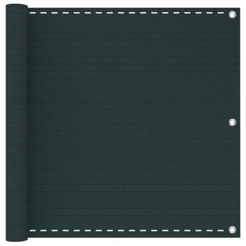 vidaXL Balkonscherm Donkergroen 90 x 700 cm HDPE en, Tuin en Terras, Parasols, Verzenden, Nieuw