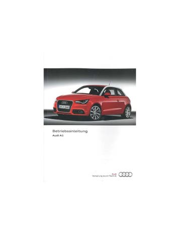 2013 AUDI A1 INSTRUCTIEBOEKJE DUITS, Ophalen of Verzenden