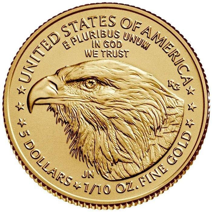 1/10 oz - Goud .916 - American Gold Eagle 2026 Goldmünze -, Postzegels en Munten, Edelmetalen en Baren
