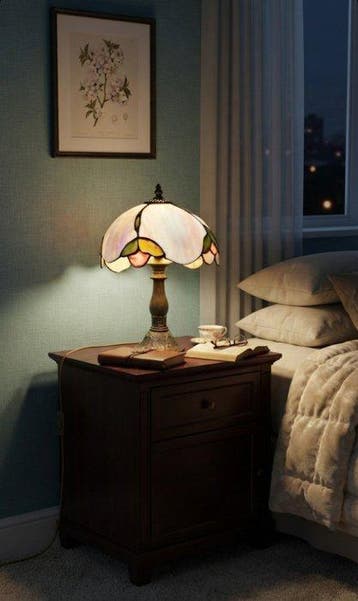 Tafellamp - Glas-in-lood - Tafellamp in Tiffany-stij