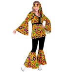Hippie 60S Kostuum Gekleurd Dames, Verzenden, Nieuw
