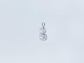 Zonder minimumprijs - Hanger - 14 karaat Witgoud - 2.59ct.