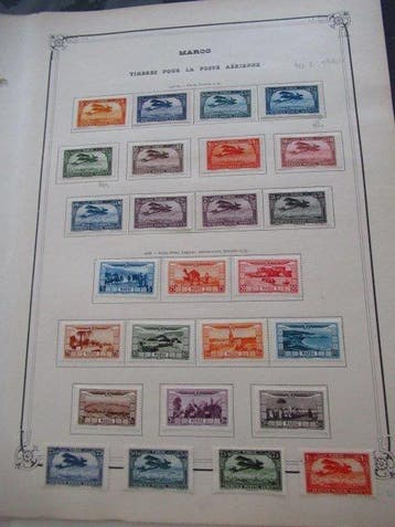 Maroc - fin de catalogue, superbe collection de timbres