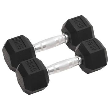 vidaXL Halters 2 st 6 kg totaal gietijzer, Verzenden