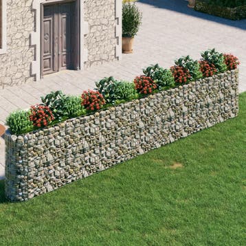 vidaXL Gabion plantenbak verhoogd 540x50x100 cm, Verzenden, Nieuw