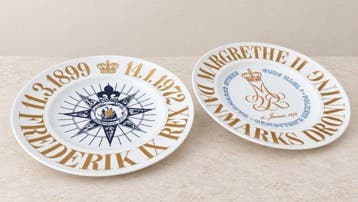 Bing & Grondahl - Plateau (2) - Porcelaine - assiettes, Antiek en Kunst