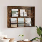 vidaXL Tijdschriftenrek Rook Eiken 100 x 12 x 70 cm Bewerkt, Verzenden, Nieuw