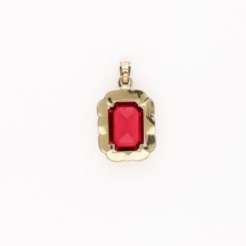 Pendentif - 14 carats Or jaune Spinelle