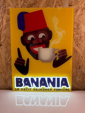 Banania - Enseigne lumineuse au néon - Plexiglass
