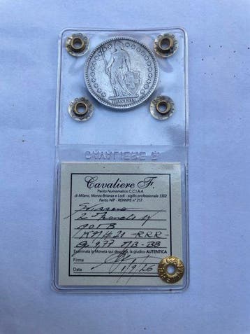 Zwitserland. 2 Francs 1901 / Key date (Zonder minimumprijs)