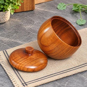 Japanese Style Spice Jar Set - Keukencontainer (3) - Hout -