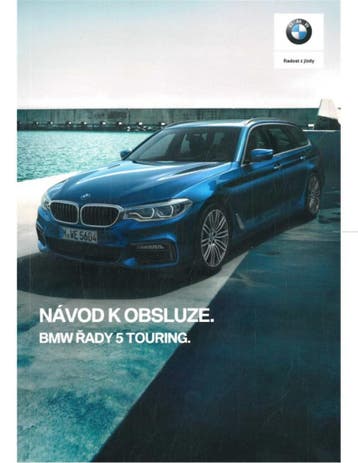 2018 BMW 5 SERIE TOURING INSTRUCTIEBOEKJE TSJECHISCH