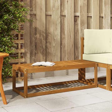 vidaXL Buitenstoel Bank Massief Acacia Hout Naturel 115 x 43, Verzenden