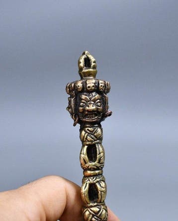 Beeld, Hayagriva Phurba - 20 cm - Koper