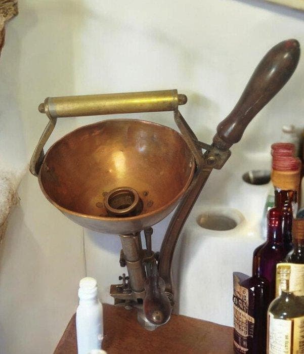 Industriële apparatuur - Frankrijk - Oude handmatige, Antiek en Kunst, Antiek | Wandborden en Tegels