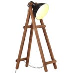 vidaXL Vloerlamp E27 massief mangohout zwart, Verzenden, Nieuw