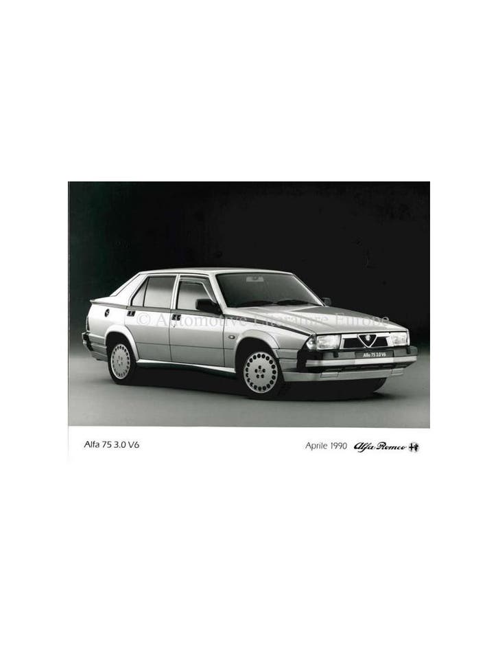 1990 ALFA ROMEO 75 3.0 V6 PERSFOTO, Livres, Autos | Brochures & Magazines, Enlèvement ou Envoi