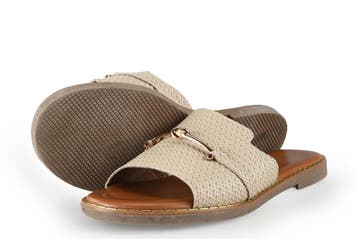 DSTRCT Slippers in maat 41 Beige, Kleding | Dames, Slippers, Verzenden, Beige, DSTRCT