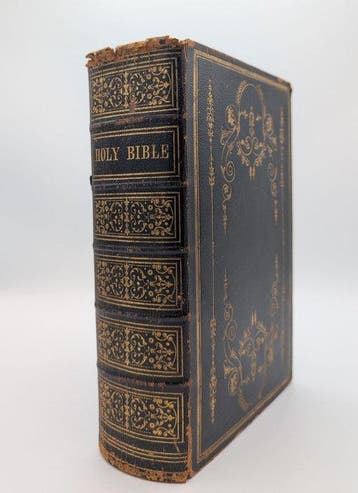 The Holy Bible containing the old and new testaments.