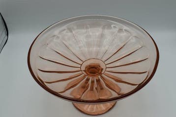 Serveerschaal - Rosaline - Geperst en gegoten glas - Art
