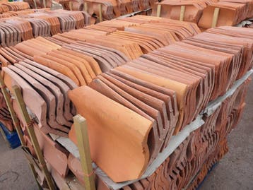 Nieuwe Boomse dakpannen en nokken - Rood/Recup-mix/blauw, Bricolage & Construction, Verzenden, Dakpannen
