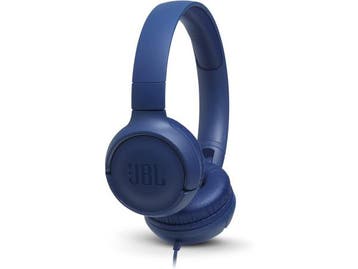 Veiling - JBL Tune500 on-ear hoofdtelefoon met kabel - blauw, Audio, Tv en Foto, Gebruikt