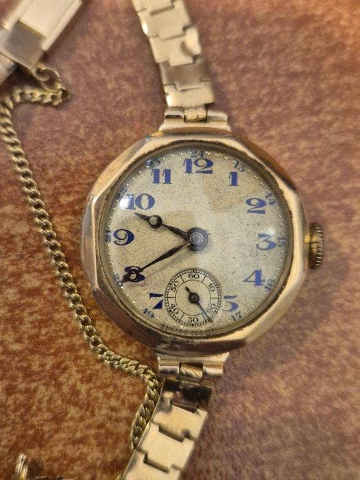 Mido - Art Deco solid gold zegarek 14k ze zot bransolet, Bijoux, Sacs & Beauté, Montres | Hommes