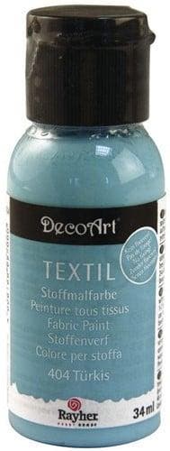 Textielverf Stoffenverf Turquoise 34 ml, Nieuw