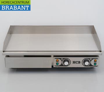 Plaque de cuisson lisse en acier inoxydable HCB, 73 cm, 2 x, Articles professionnels, Verzenden