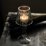 Waxinelichthouder Lamp - Glas - Theelichthouder Kandelaar, Verzenden, Nieuw
