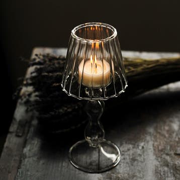 Waxinelichthouder Lamp - Glas - Theelichthouder Kandelaar, Verzenden, Nieuw