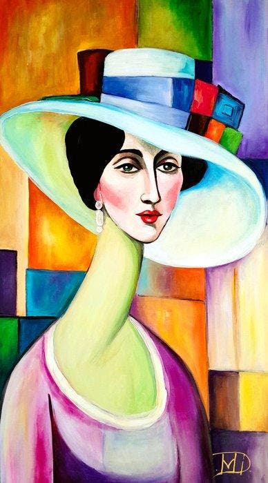 Denis Mihai - Still grace, Antiek en Kunst, Kunst | Schilderijen | Modern