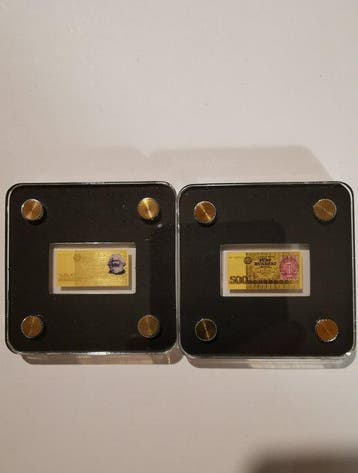 Duitsland. DDR-Banknoten  100 DDR-Mark + 500 DDR-Mark 2 x