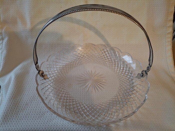Plateau - Bol en cristal hollandais ancien, taillé en forme, Antiquités & Art, Antiquités | Argent & Or