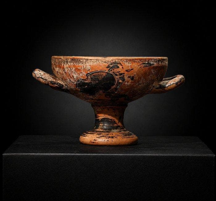 Oud-Grieks Keramiek Kylix, reproductie - 6.5 cm, Antiek en Kunst, Antiek | Overige Antiek