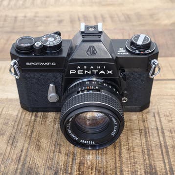Asahi Pentax Spotmatic + 55mm 1.8  nr. 2573, Ophalen of Verzenden, Gebruikt, Pentax