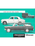 1963 PEUGEOT 403 | 404 DIESEL BROCHURE NEDERLANDS